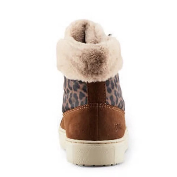 NIB Cougar Dublin Leopard Pint Suede Waterproof Sneaker Ankle Bootie Size 7 - Picture 6 of 9